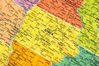 Iowa map