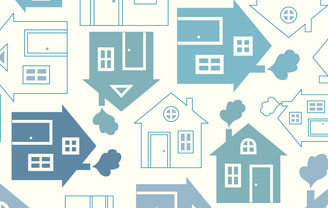 drawing of houses