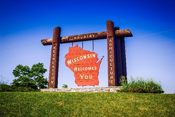 Wisconsin Welcomes You sign