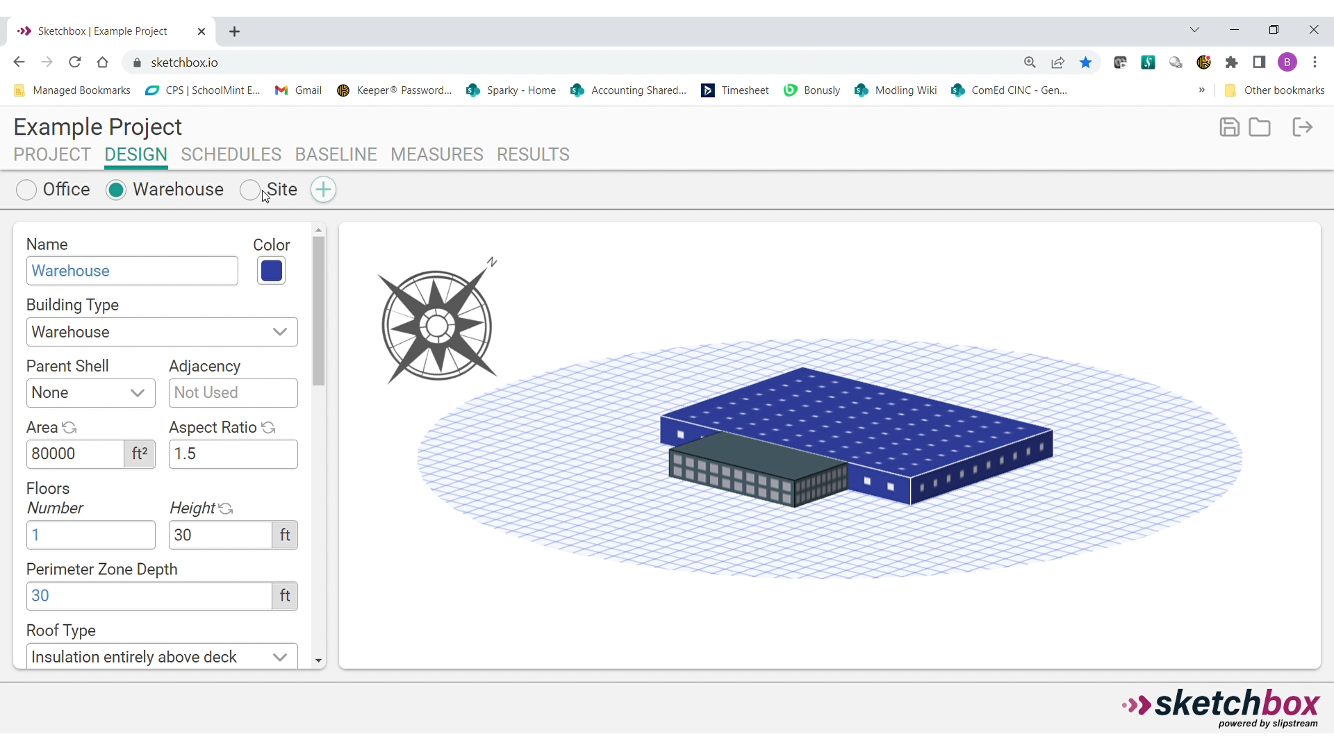 A screenshot of the Sketchbox image modeling tool