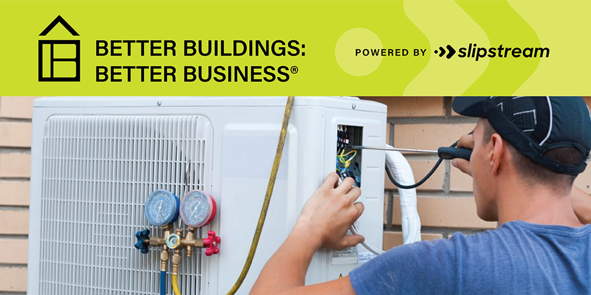 Contractor doing maintenance on heat pump