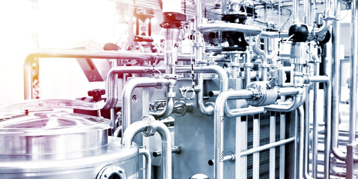 Industrial steam pipes