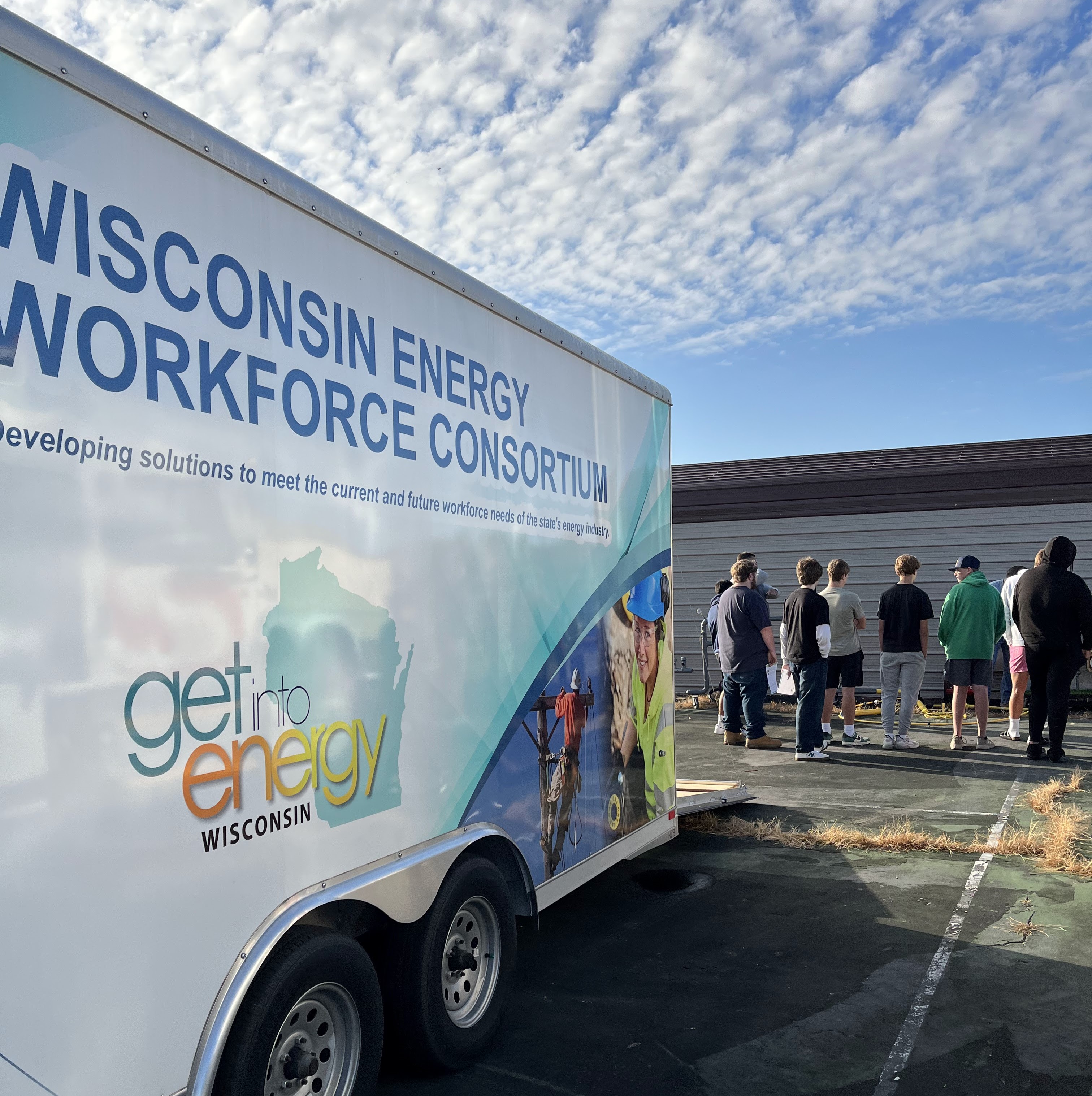 Shot of the Mobile Learning Lab from the Wisconsin Energy Workforce Consortium