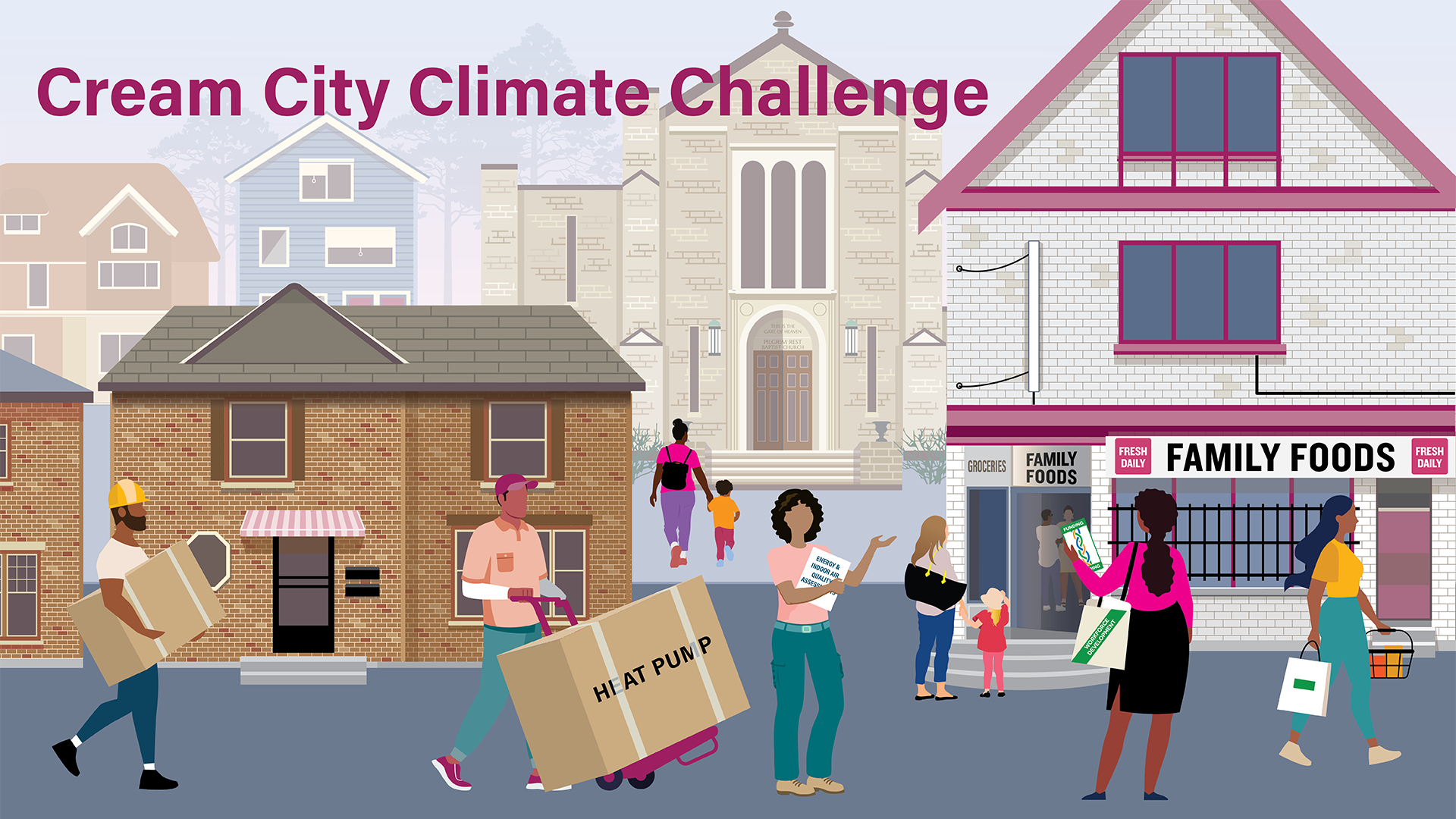 Illustration for the Cream City Climate Challenge