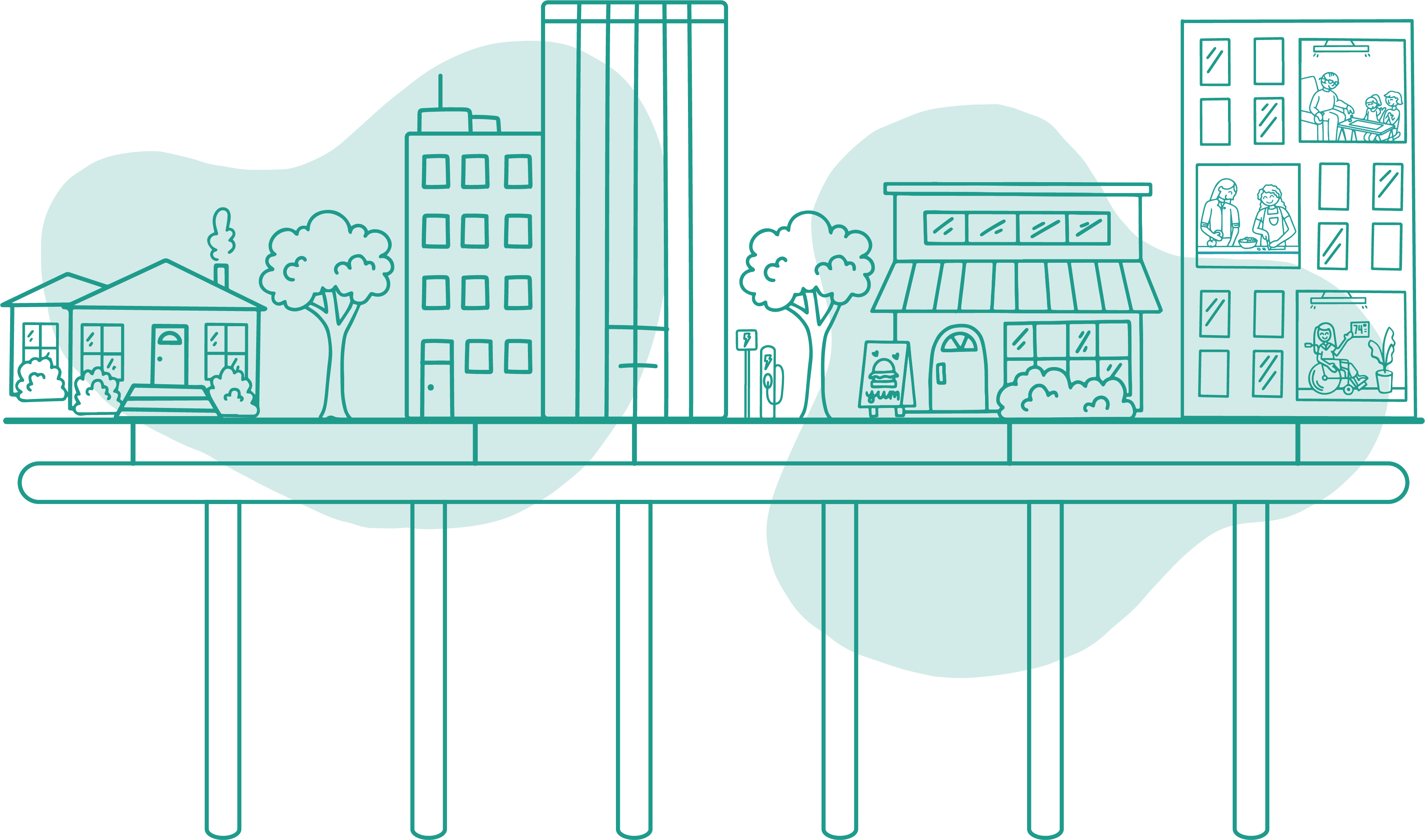 Illustration of geothermal systems