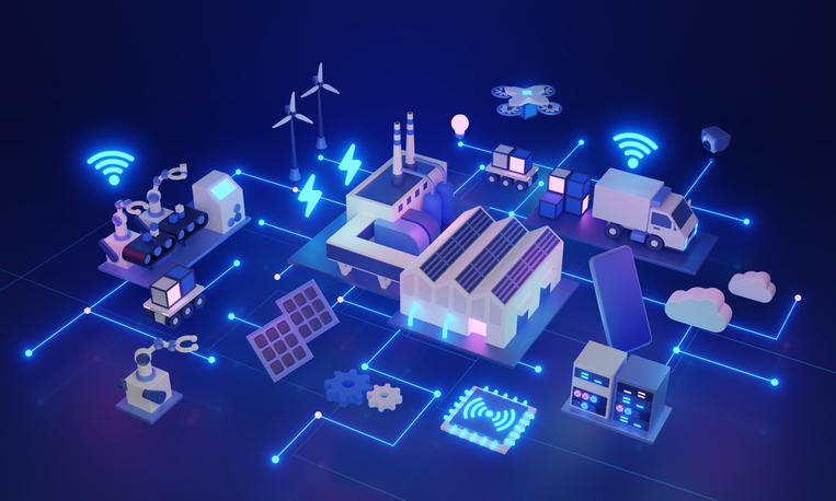 Illustration of the different ways a smart grid works