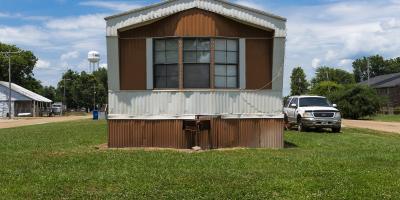 Exterior of a manufactured home