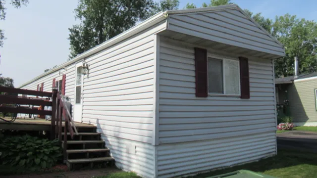 Exterior of a manufactured home